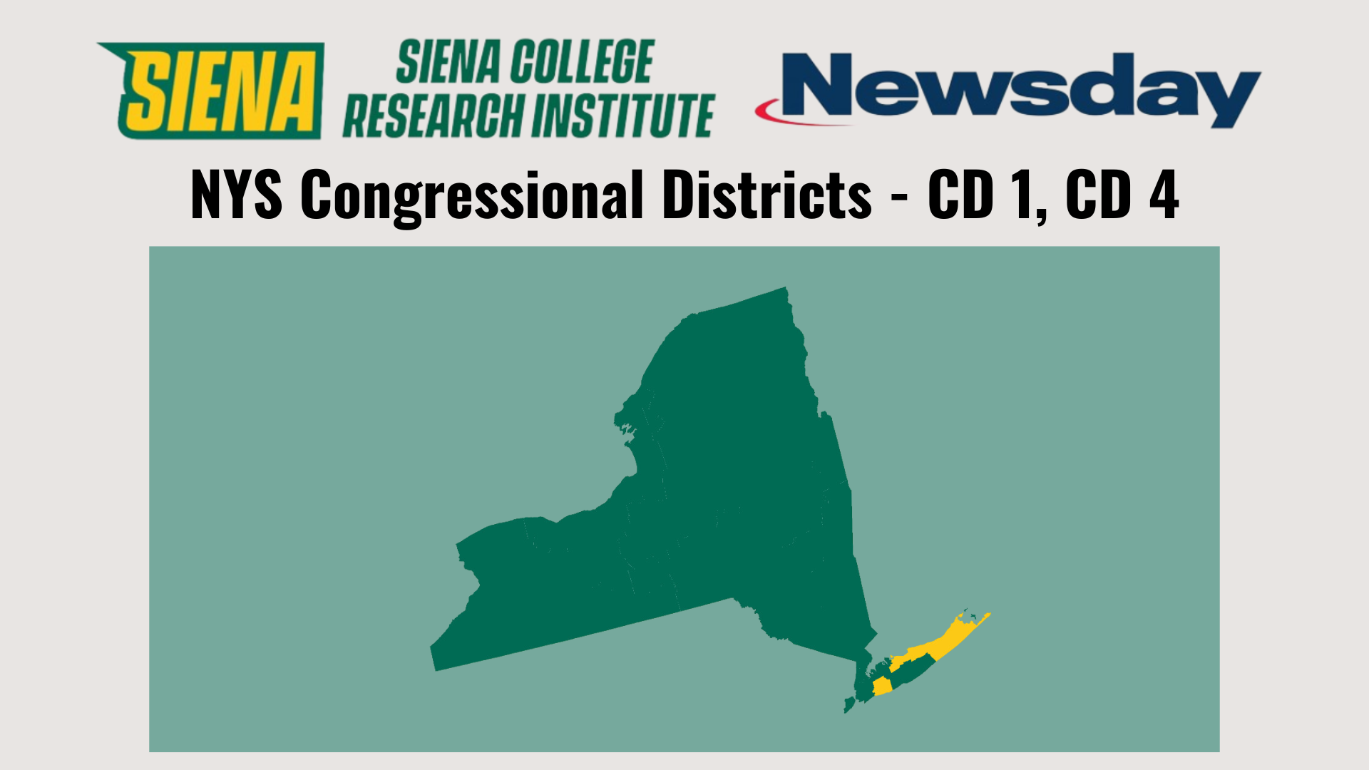 Newsday/Siena Polls NYS Congressional Districts CD 1, CD 4 Siena